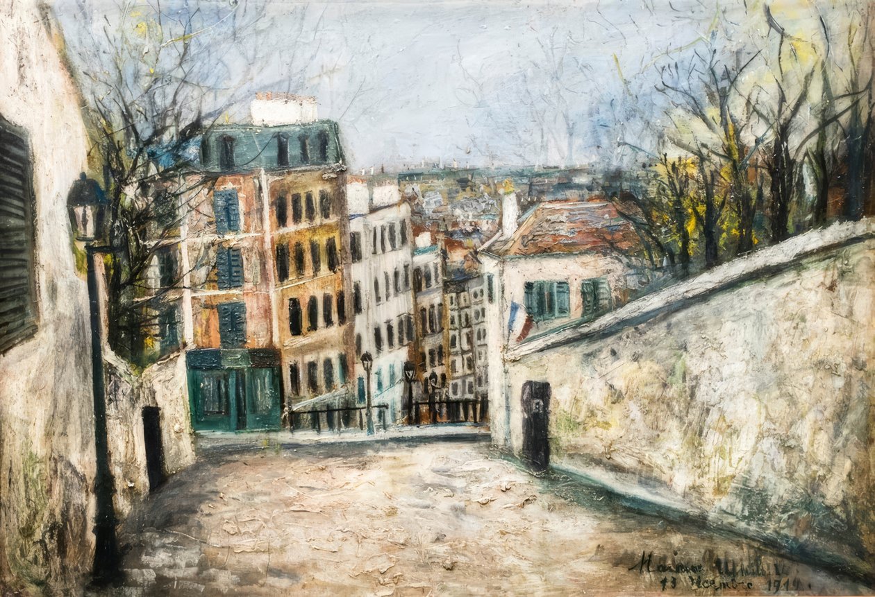 Mont-Cenis-katu tekijältä Maurice Utrillo