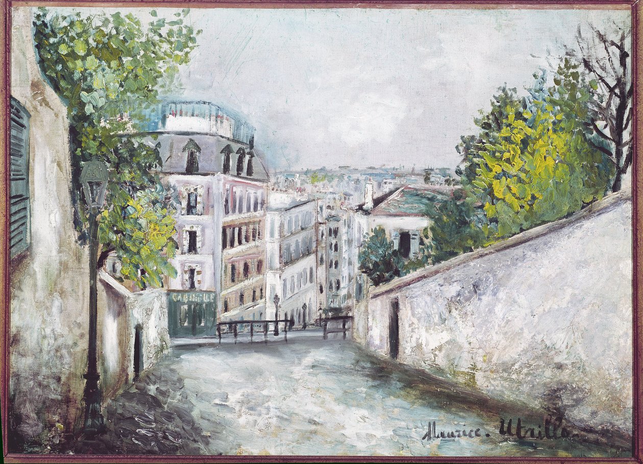 Rue du Mont-Cenis, Montmartre tekijältä Maurice Utrillo