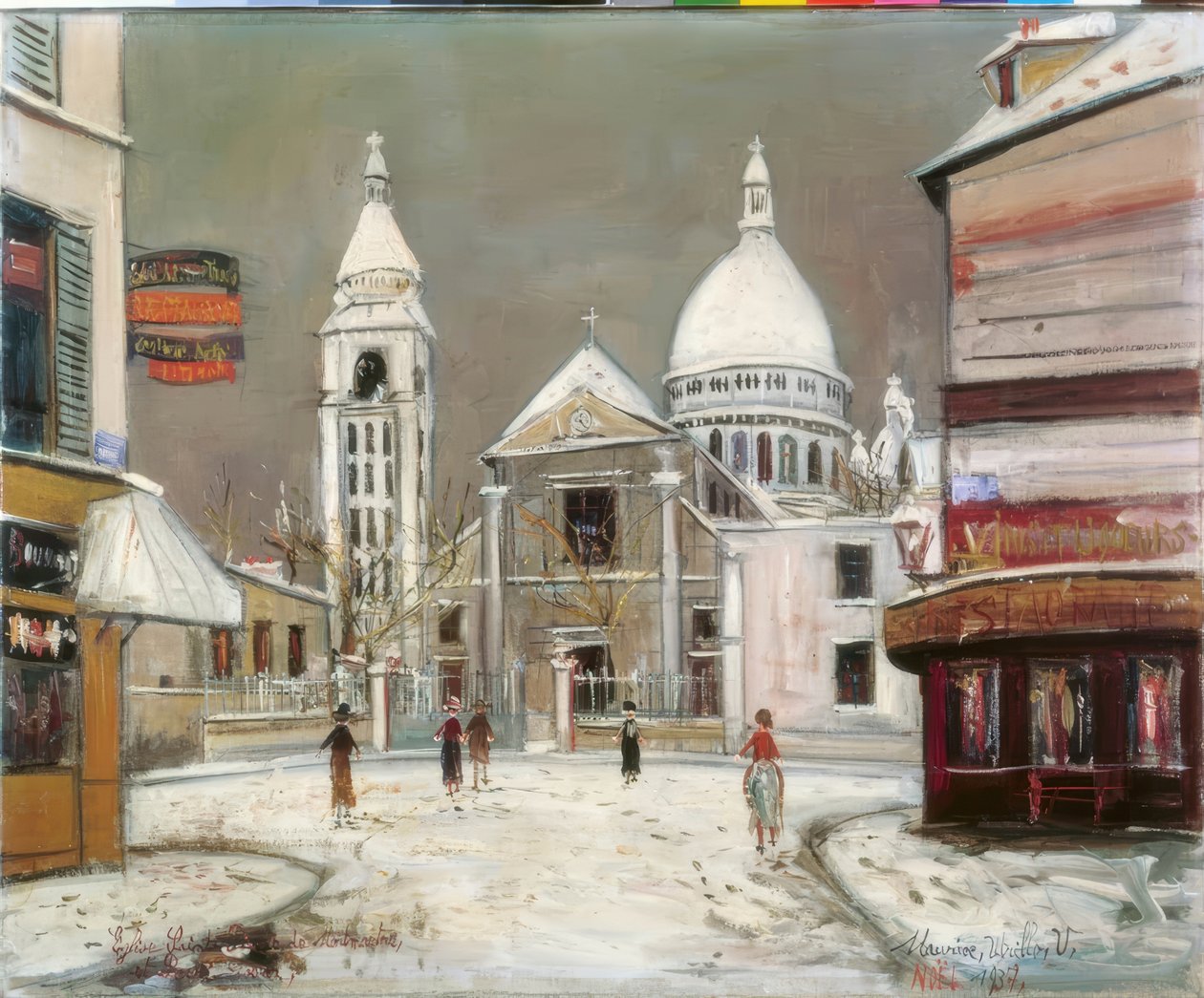 Rue du Mont-Cenis, Montmartressa tekijältä Maurice Utrillo