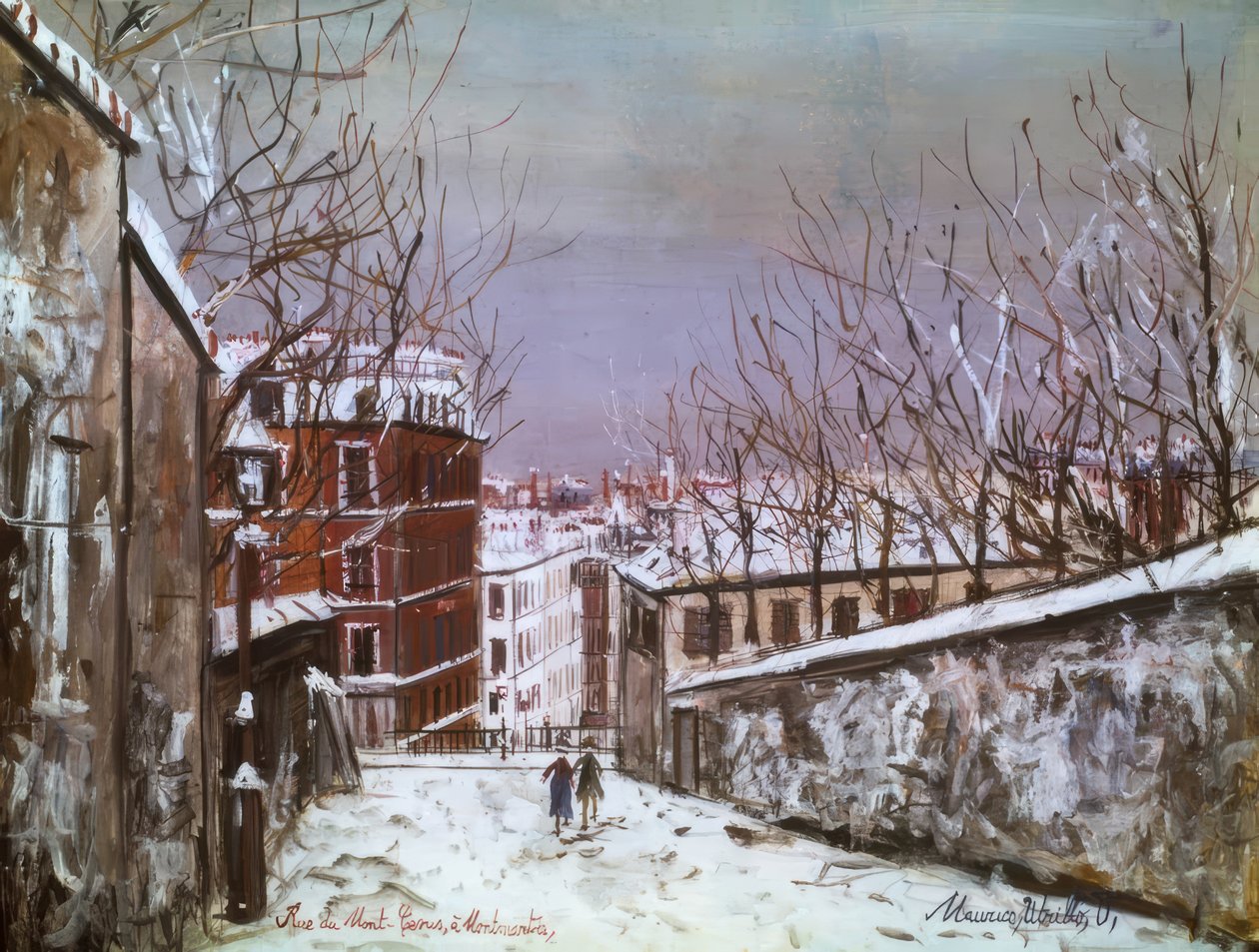 Rue du Mont-Cenis Montmartressa tekijältä Maurice Utrillo