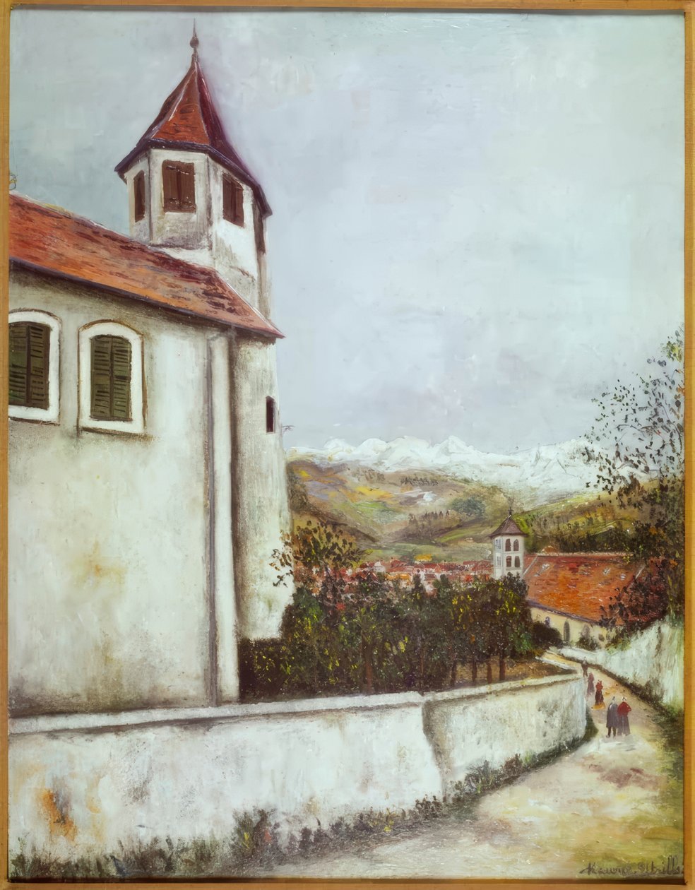Sallanches ja Mont Blanc -vuoristo tekijältä Maurice Utrillo