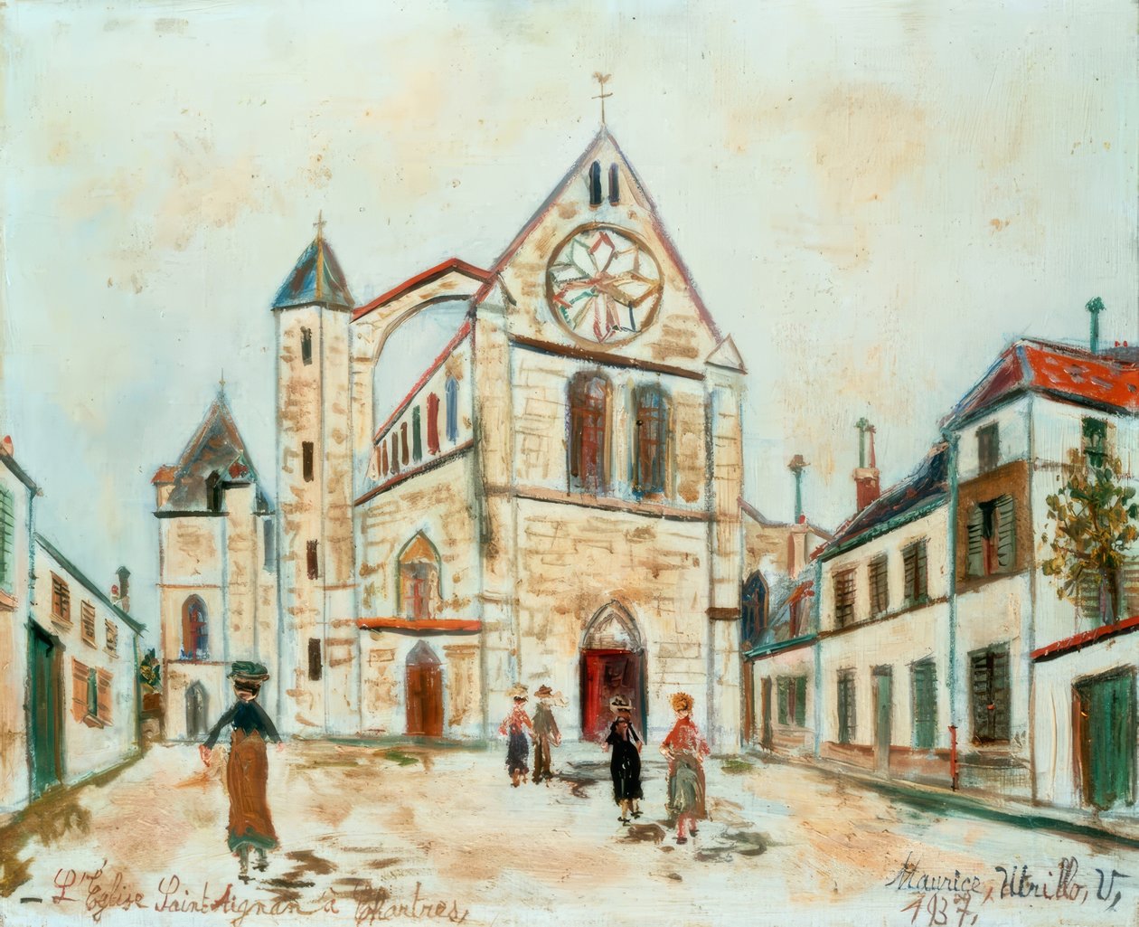 Saint Aignan Chartresissa tekijältä Maurice Utrillo