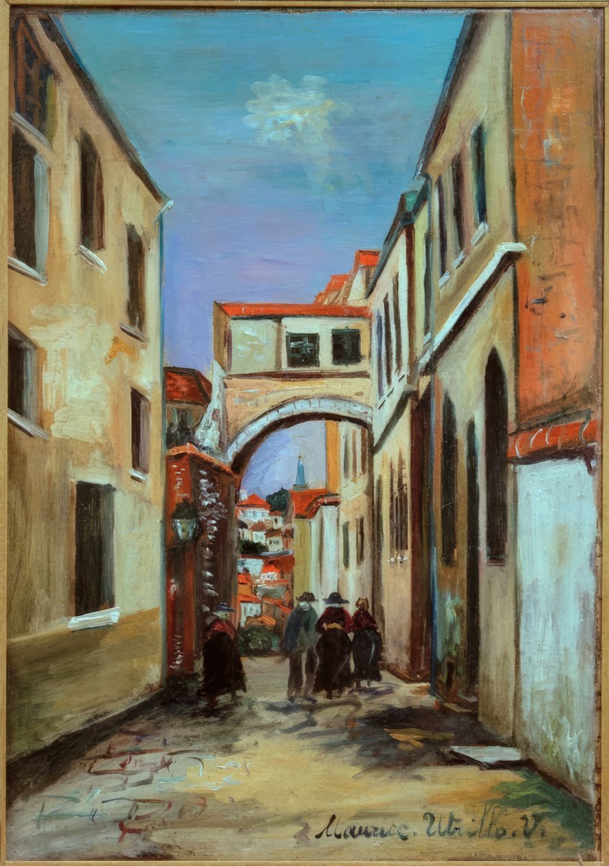 Katu Villefranchessa tekijältä Maurice Utrillo