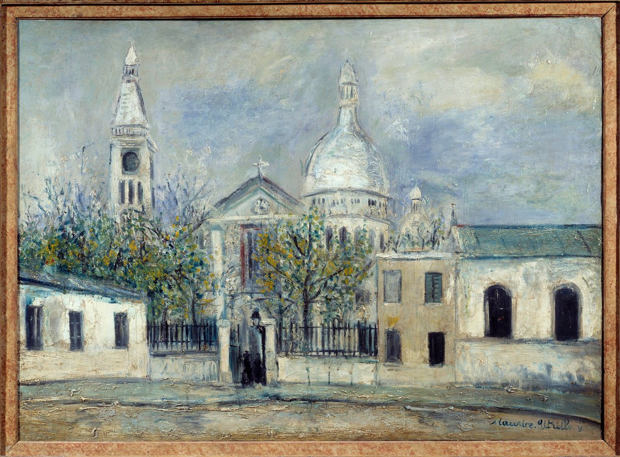 Pyhän Pietarin kirkko Montmartressa tekijältä Maurice Utrillo