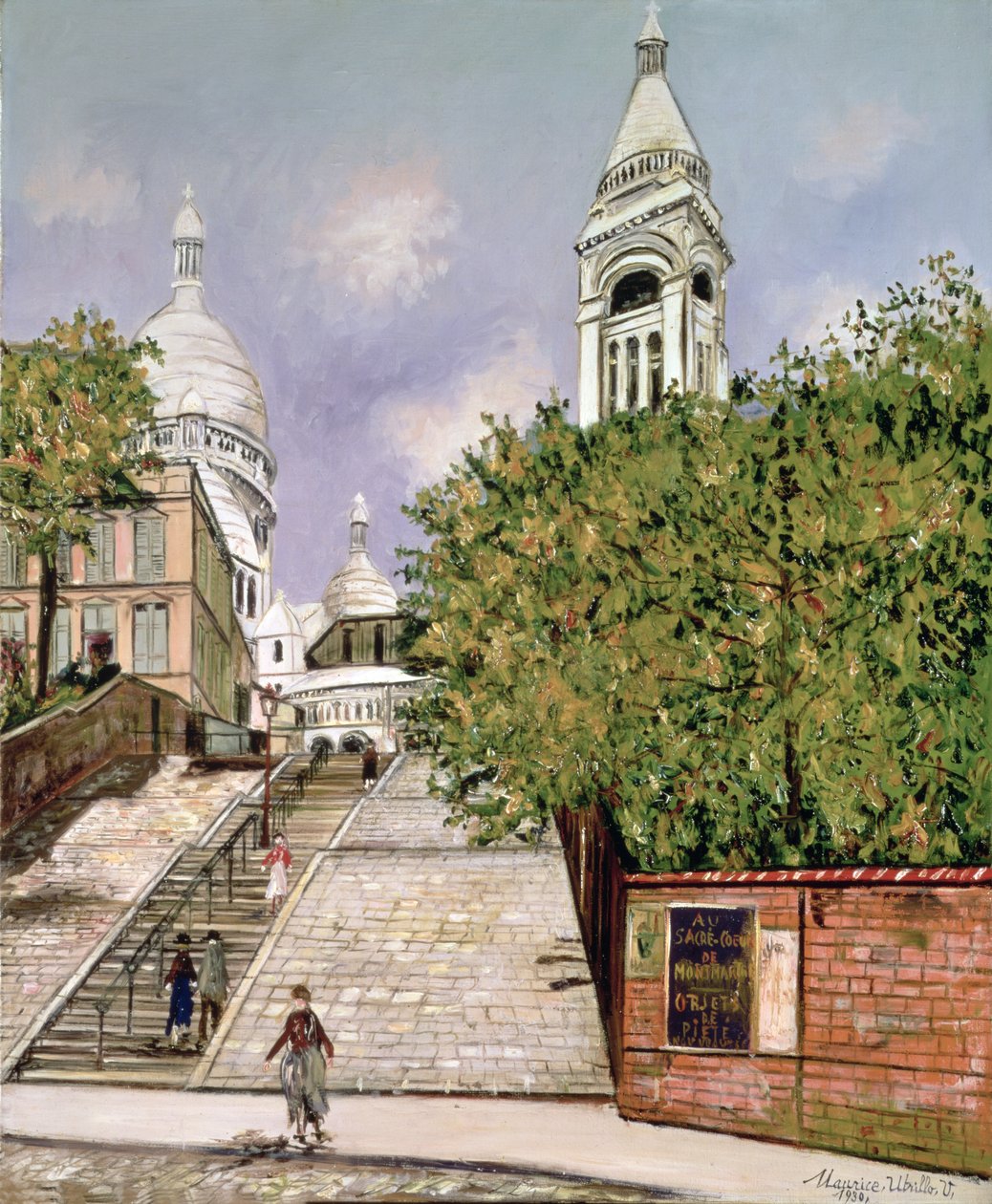Sacre-Coeurin portaat, Montmartre tekijältä Maurice Utrillo