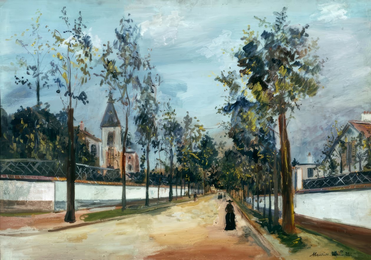 esikaupunkikatu tekijältä Maurice Utrillo