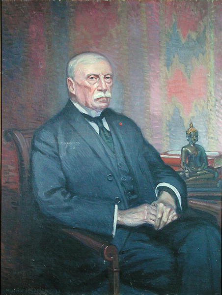 Auguste Pavie (1847-1925) (öljy kankaalle) tekijältä Maurice Walter Edmond de Lambert
