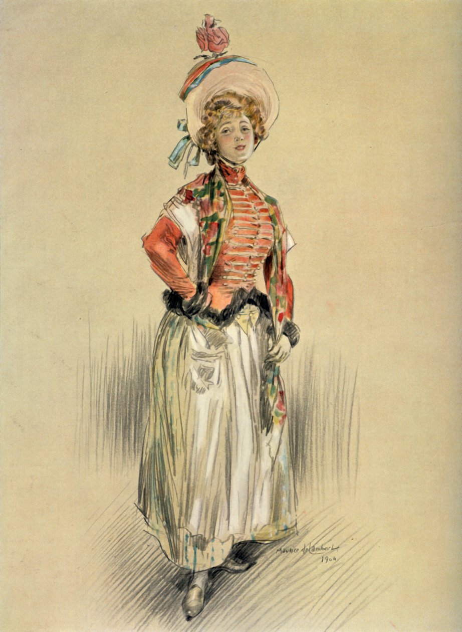 Neiti Brasilia - Neiti Senedorin rooli. - Montansier, 1904. tekijältä Maurice de Lambert