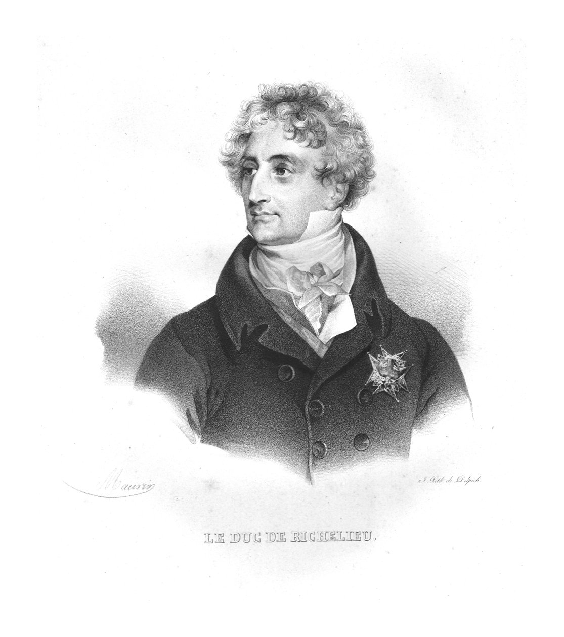 Armand-Emmanuel de Vignerot du Plessis, 1820-luku tekijältä Maurin