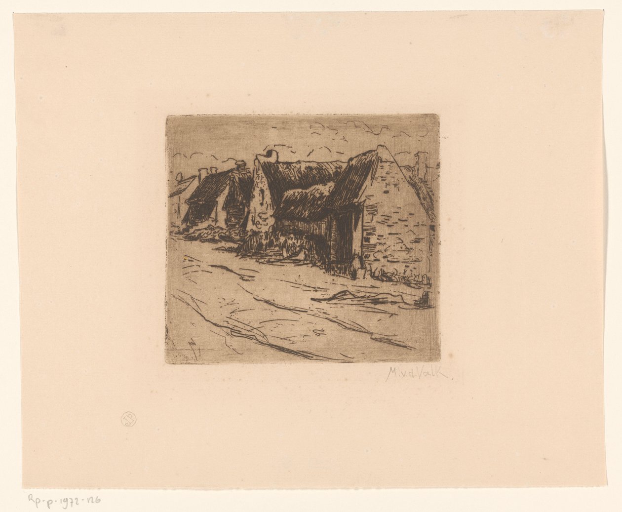 Taloja tien varrella tekijältä Maurits van der Valk (signed by artist)