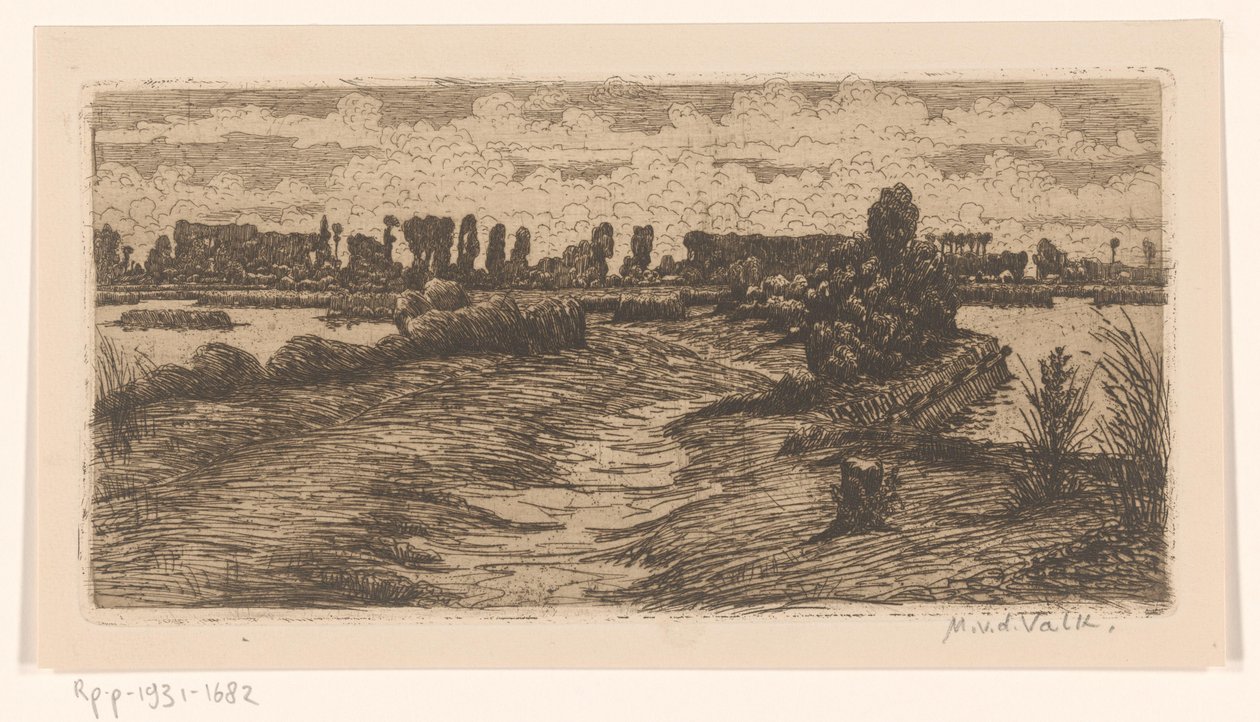 Polku läpi maiseman lätäköillä tekijältä Maurits van der Valk (signed by artist)