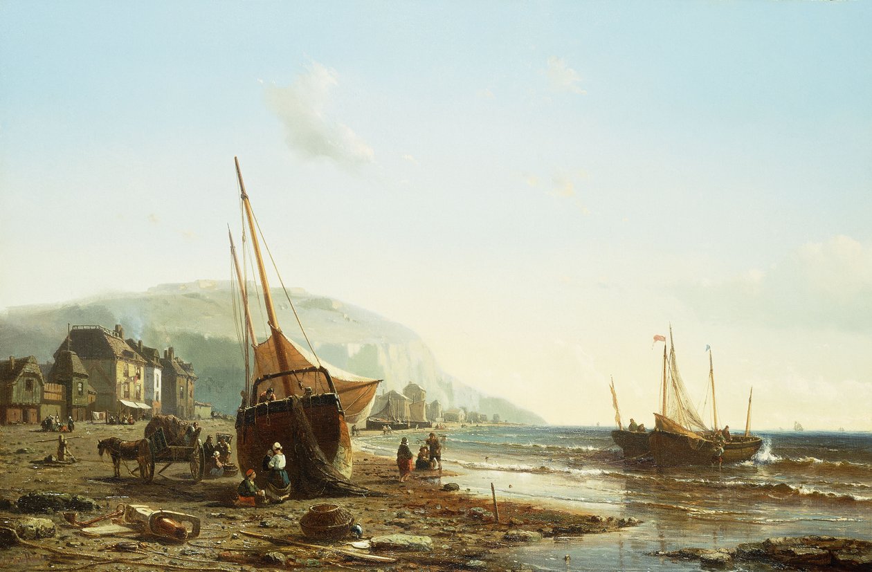 Normandian rannikolla, tekijältä Mauritz Frederik Hendrik De Haas