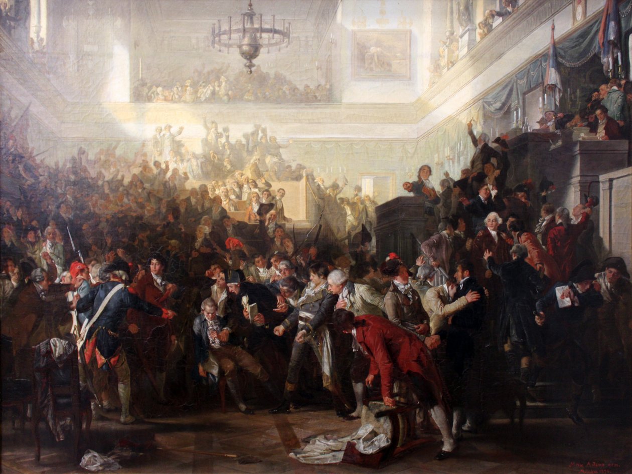 Der Sturz des Robespierre im Nationalkonvent am 27. heinäkuuta 1794 tekijältä Max Adamo