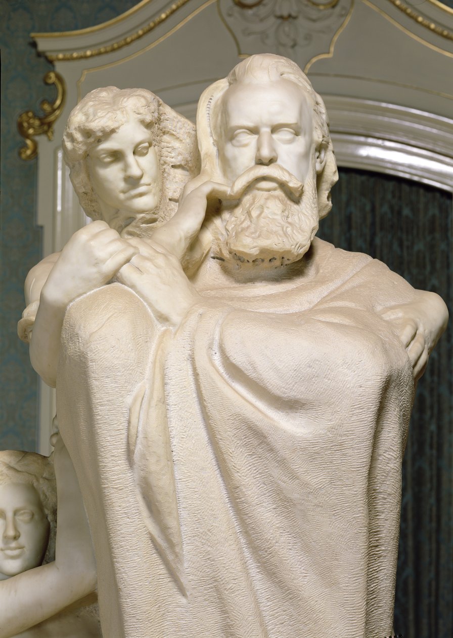 Omistus Brahmsille, 1909 (marmori) (katso myös 155042-44 ja 155046-49) tekijältä Max Klinger
