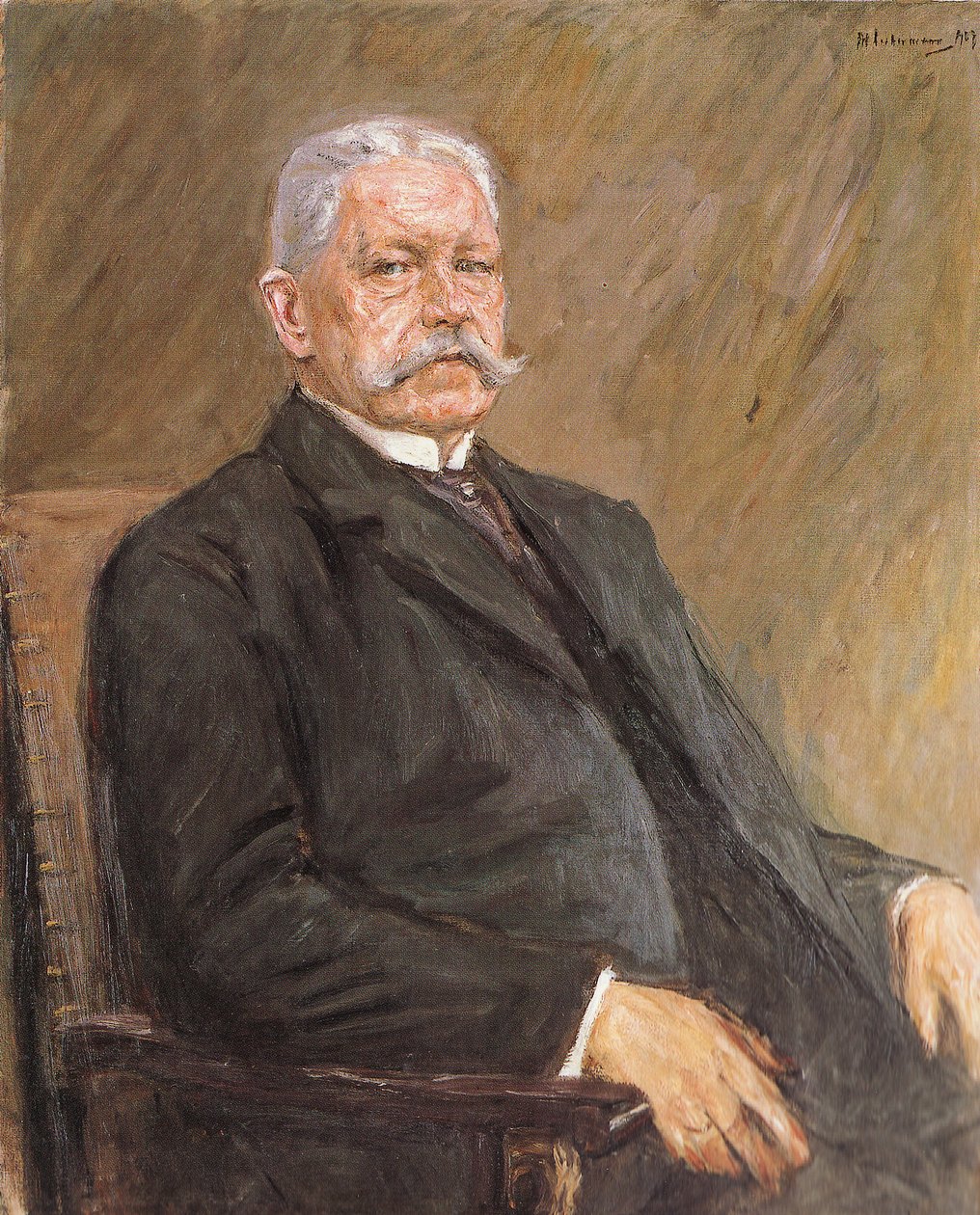 Bildnis des Reichspräsidenten Paul von Hindenburg tekijältä Max Liebermann