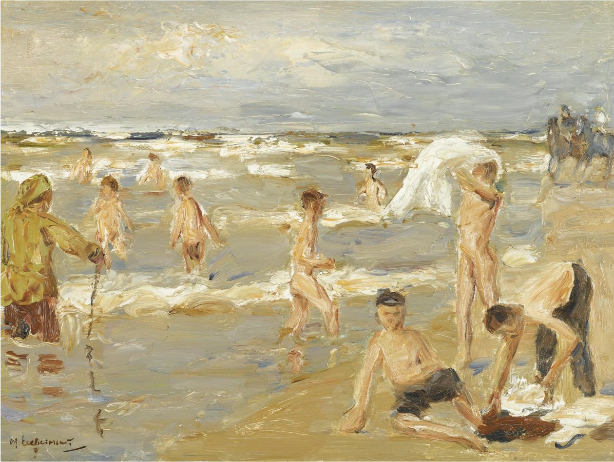 Badende Knaben tekijältä Max Liebermann