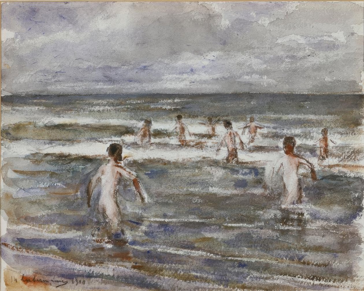 Badende Knaben tekijältä Max Liebermann