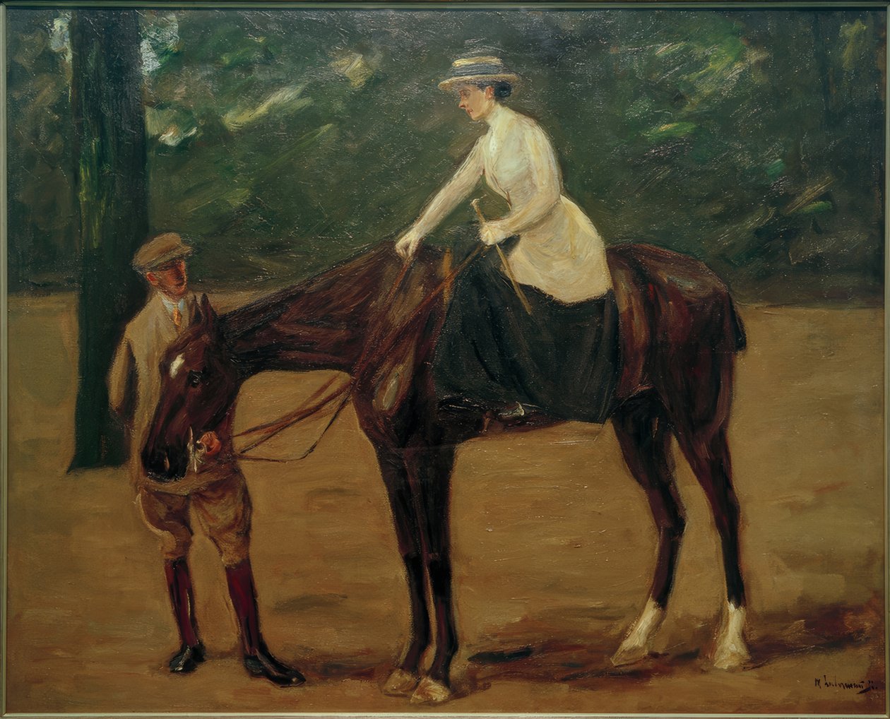 Des Künstlers Tochter zu Pferde tekijältä Max Liebermann