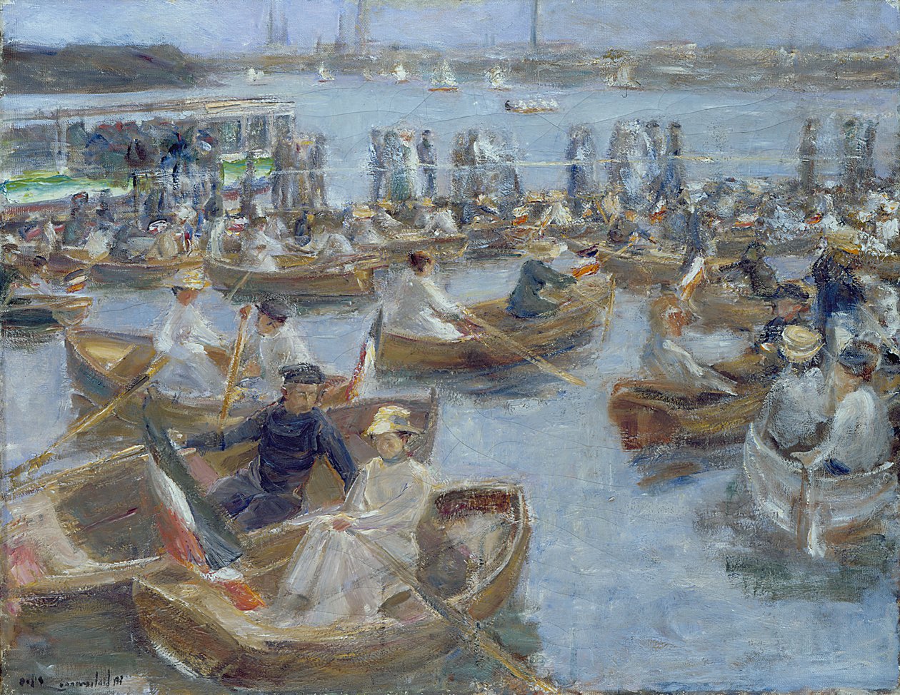 Ilta Uhlenhorster Fahrhausissa, 1910 tekijältä Max Liebermann