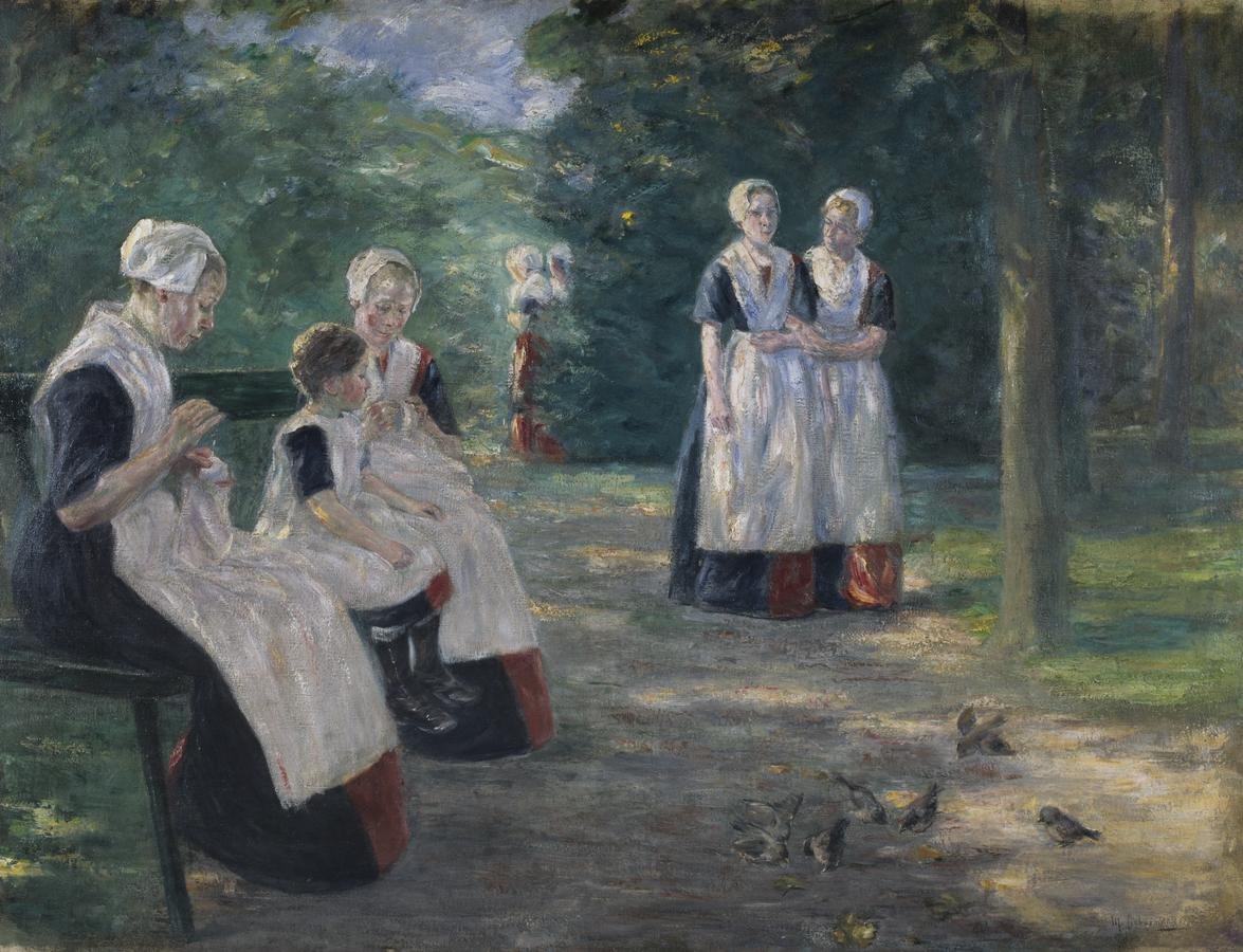 Kunnallisen orpokodin puutarha Amsterdamissa tekijältä Max Liebermann
