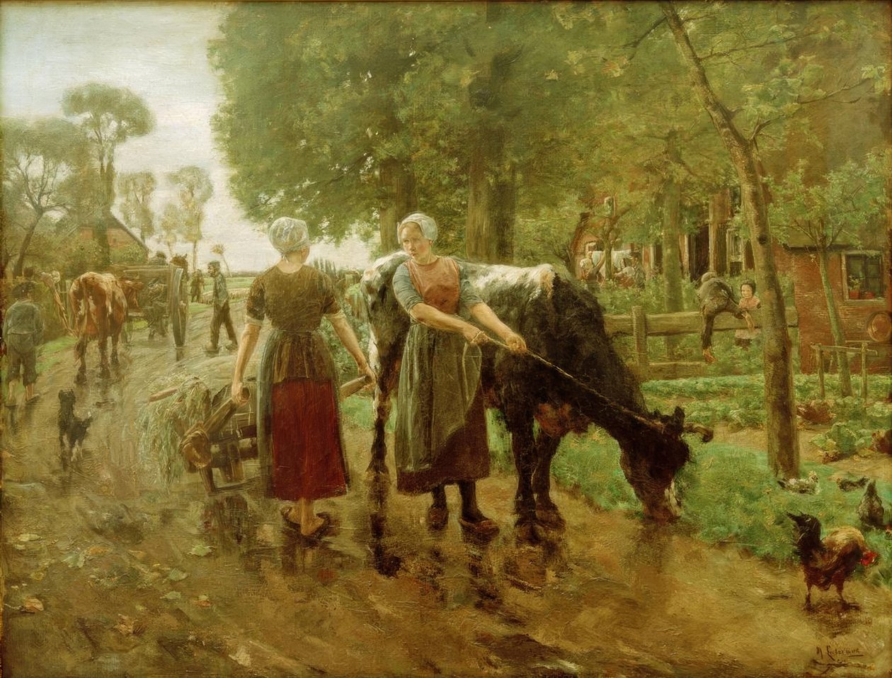 Holländische Dorfstrasse tekijältä Max Liebermann