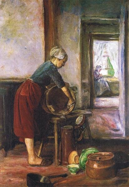 In der Küche tekijältä Max Liebermann