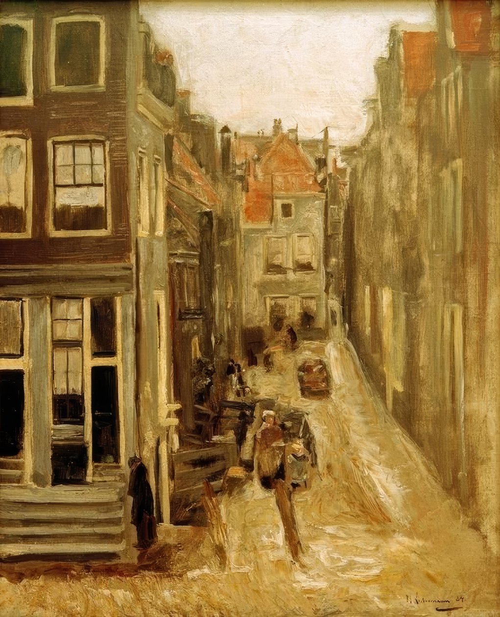Judengasse Amsterdamissa tekijältä Max Liebermann