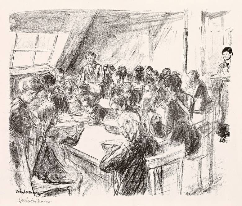 Kindervolksküche tekijältä Max Liebermann
