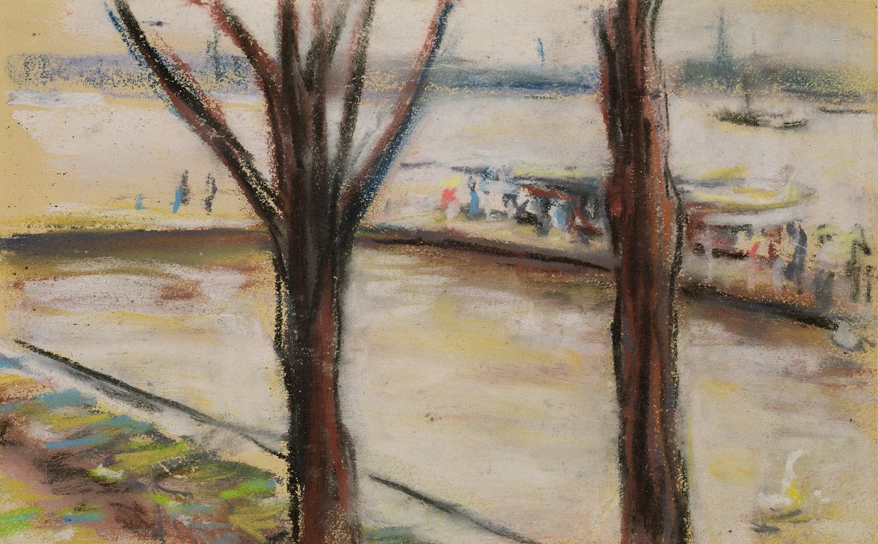 Laskeutumislava Uhlenhorster Fahrhausissa syksyllä 1909 tekijältä Max Liebermann
