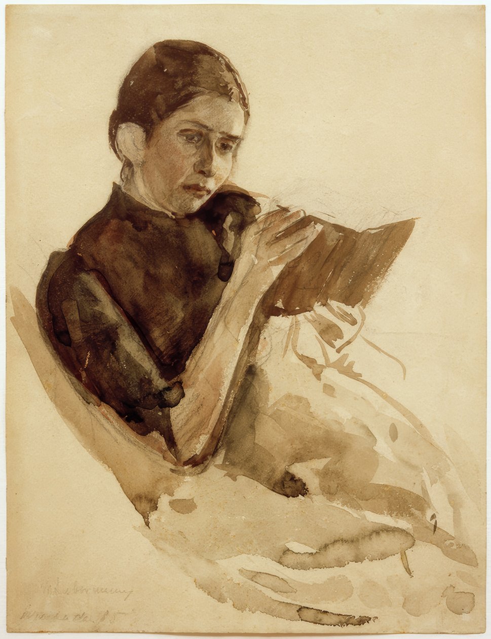 Max Liebermann, Gattin des Künstlers, Martha Liebermann tekijältä Max Liebermann