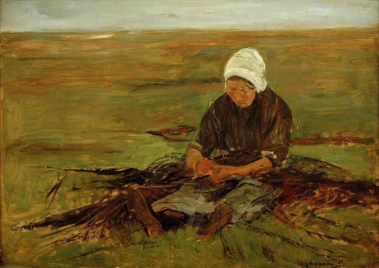 Max Liebermann, Istuva nainen edestäpäin tekijältä Max Liebermann