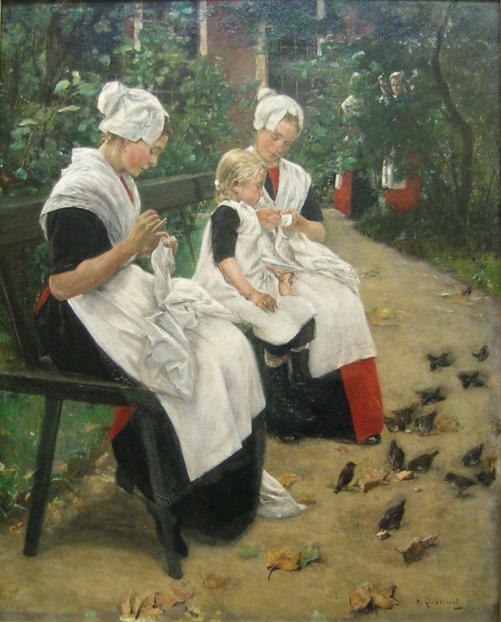 Mädchen im Garten tekijältä Max Liebermann