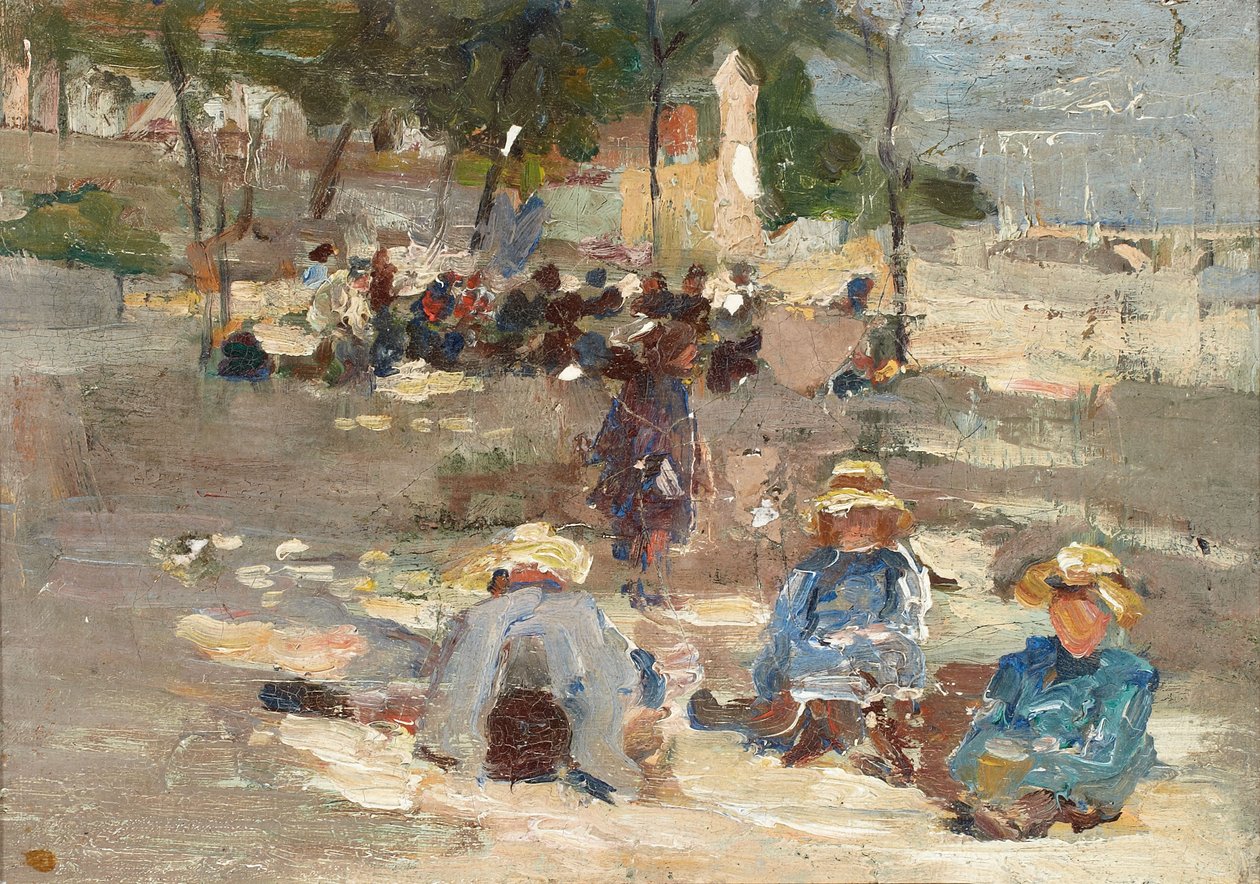 Picknick im Park tekijältä Max Liebermann