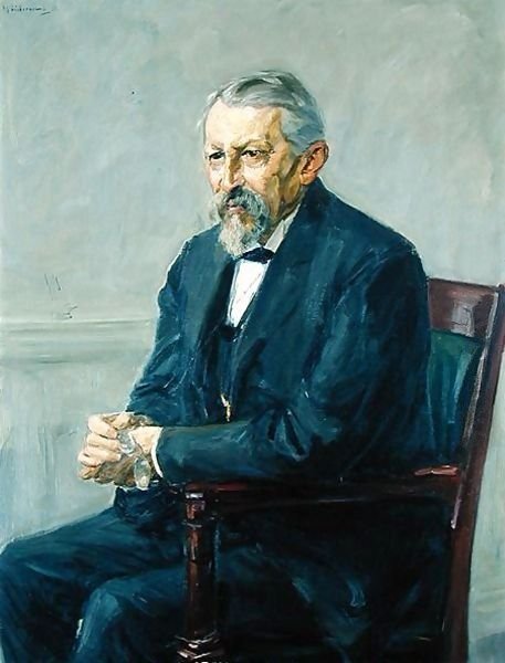 Eläintieteilijä Hermann Strebelin muotokuva tekijältä Max Liebermann
