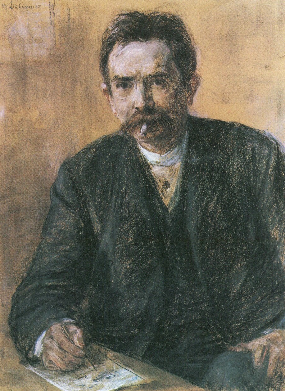 Porträt des Schriftstellers Eduard Grisebach tekijältä Max Liebermann