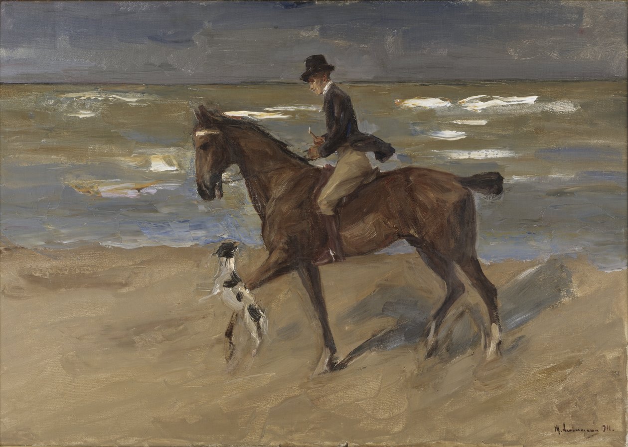 Rider on the Beach, 1911 tekijältä Max Liebermann