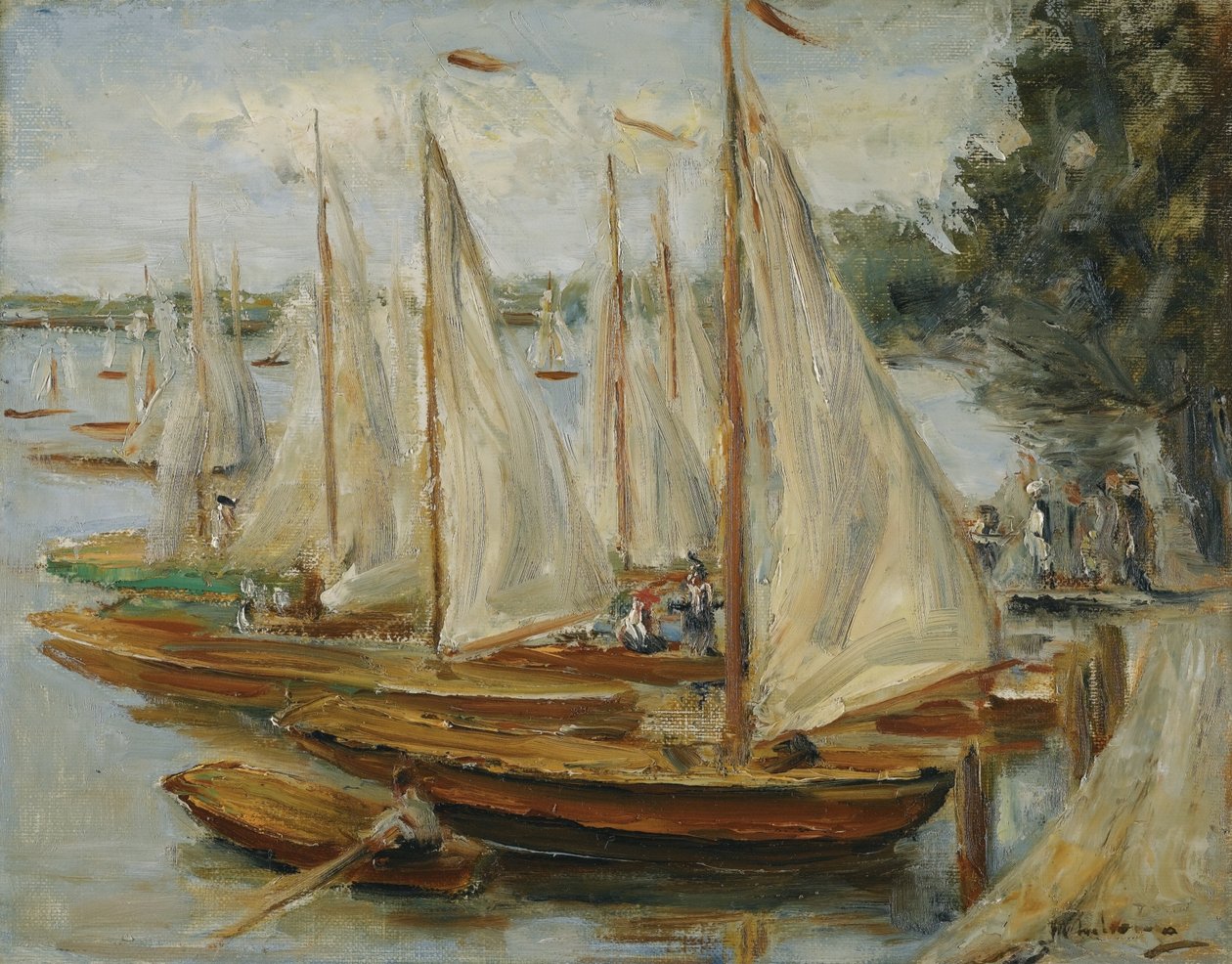 Segelboote am Wannsee tekijältä Max Liebermann