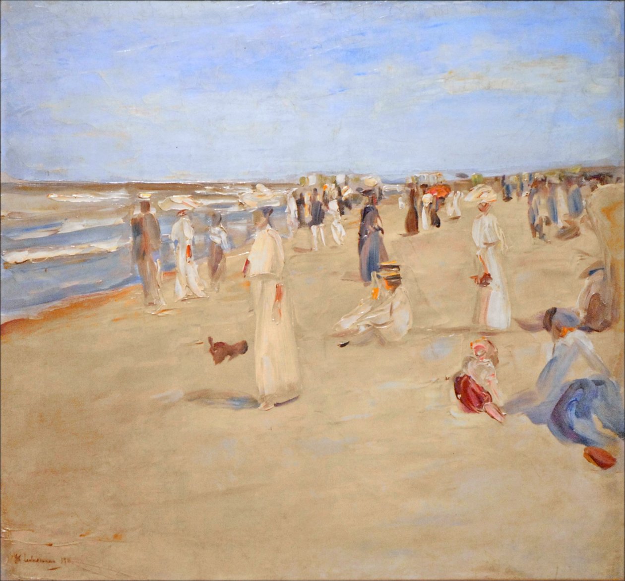 Stranbild Noordwijk tekijältä Max Liebermann