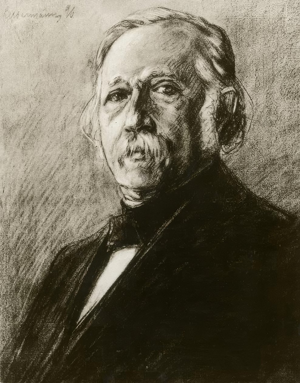Theodor Fontane, piirtäjä M.Liebermann. tekijältä Max Liebermann