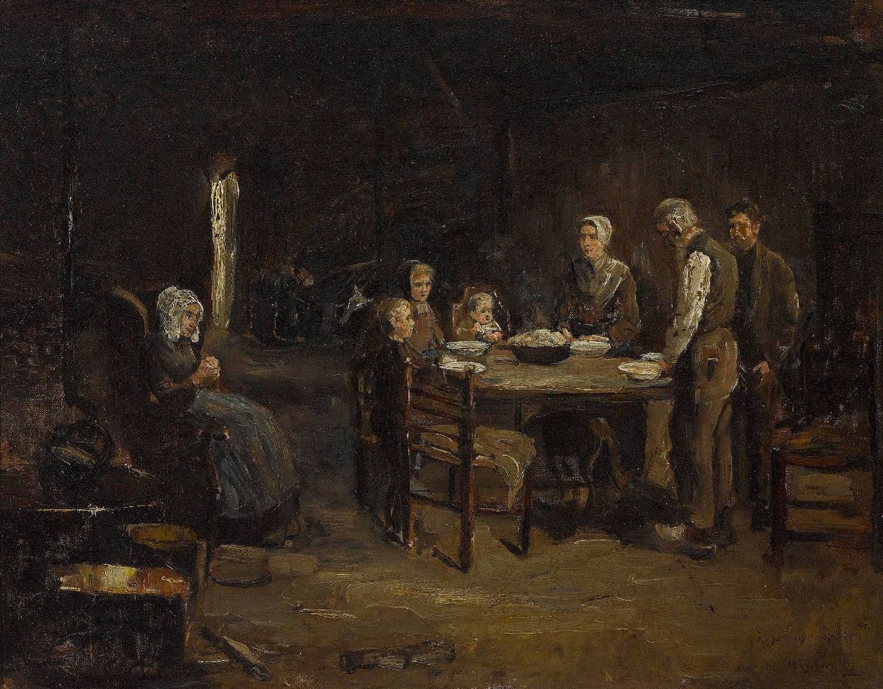 Tischgebet tekijältä Max Liebermann