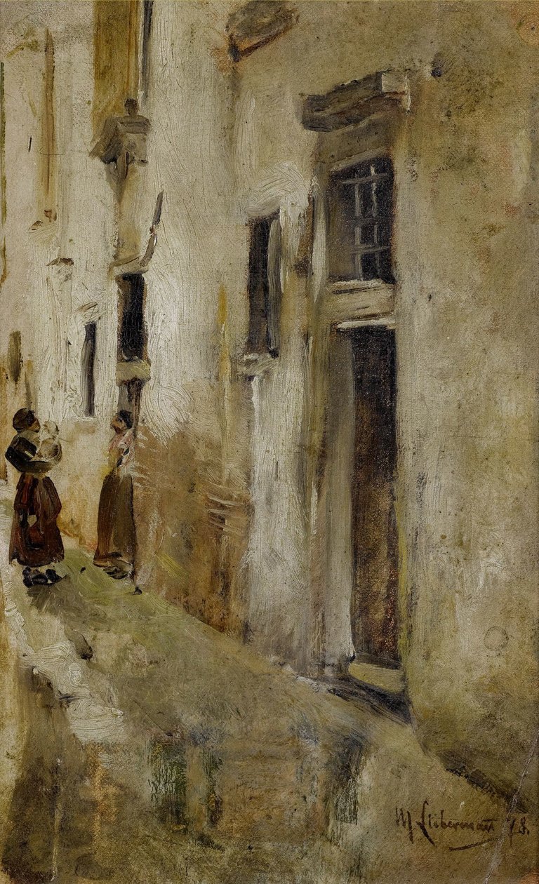 Venezianische Gasse tekijältä Max Liebermann