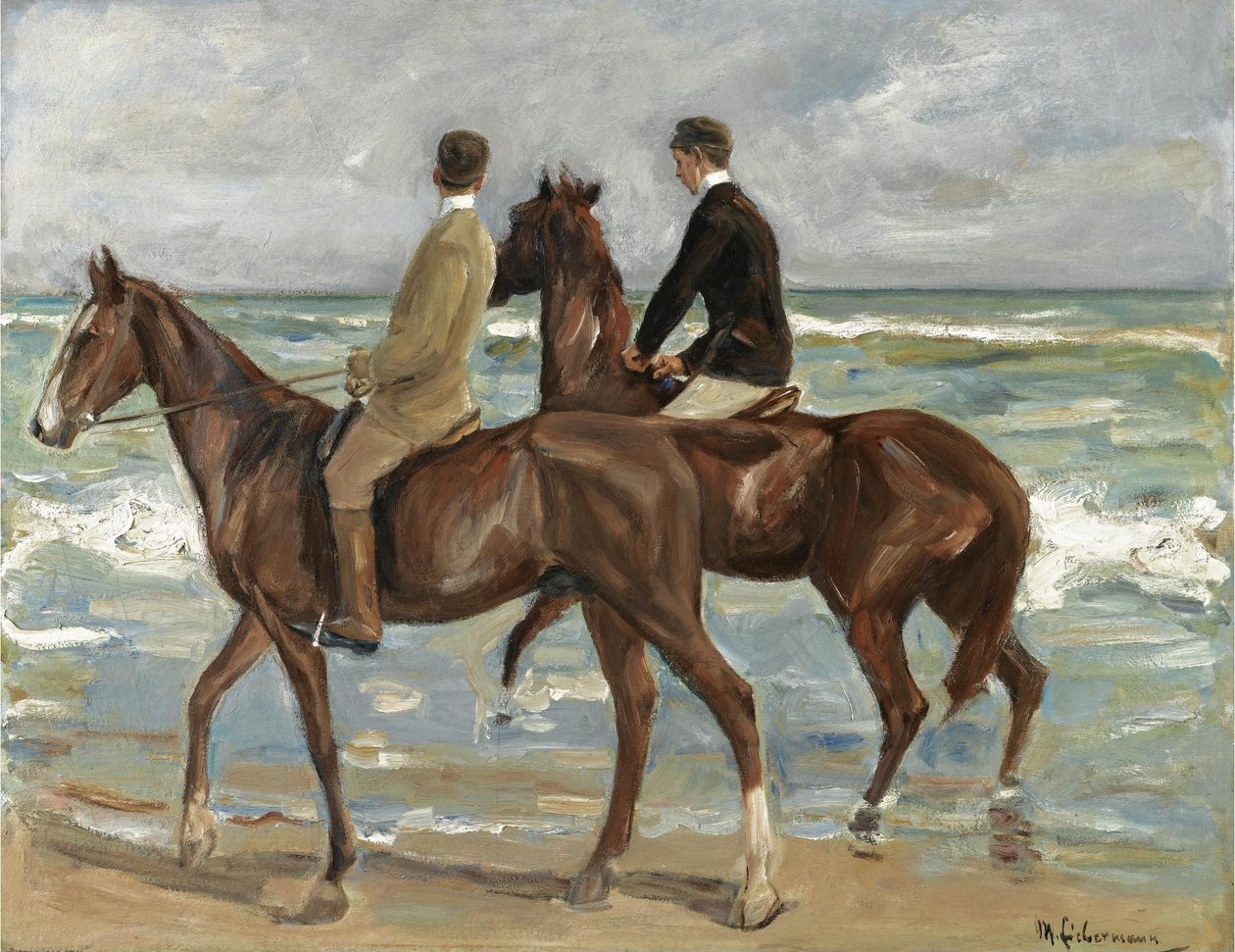 Zwei Reiter am Strand tekijältä Max Liebermann