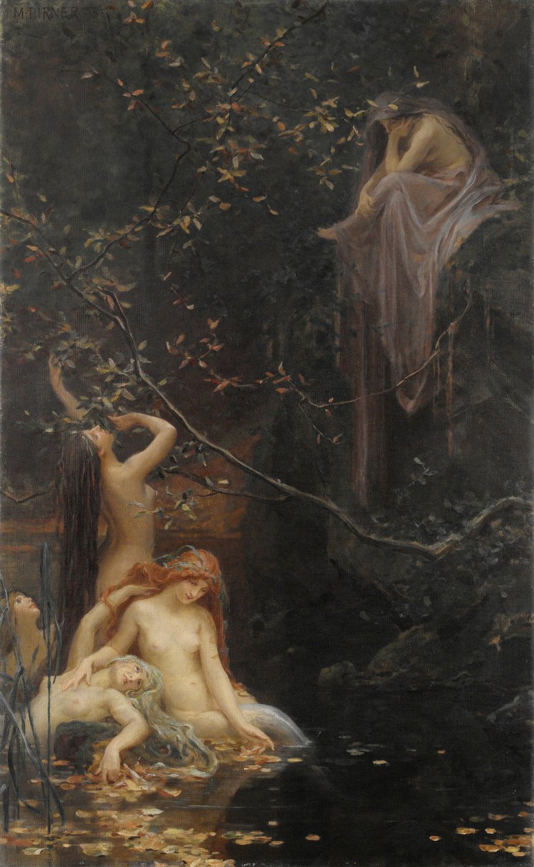 Keijut puron varrella, 1895 tekijältä Max Pirner