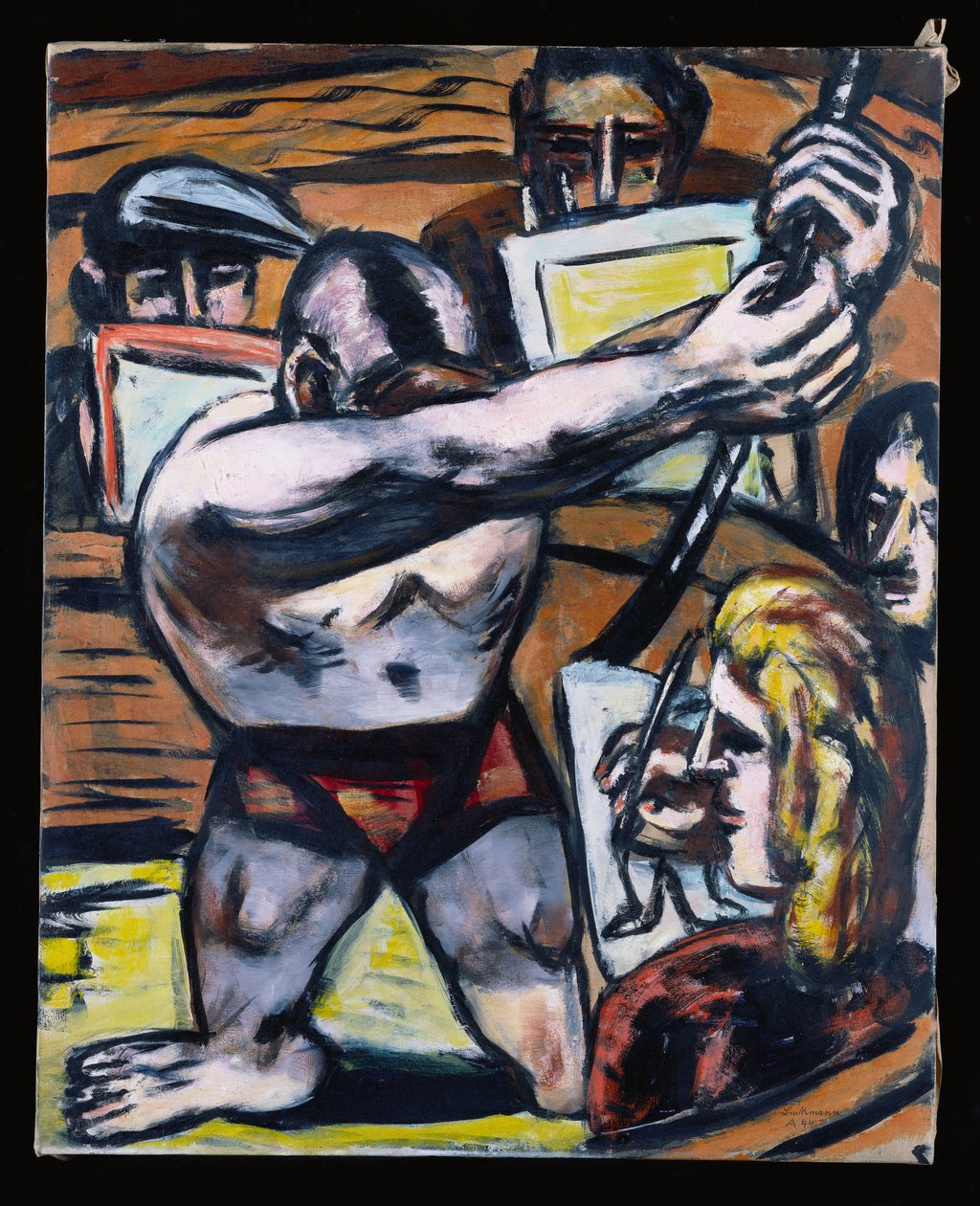 Akademie II, syksy 1944 (öljy kankaalle) tekijältä Max Beckmann