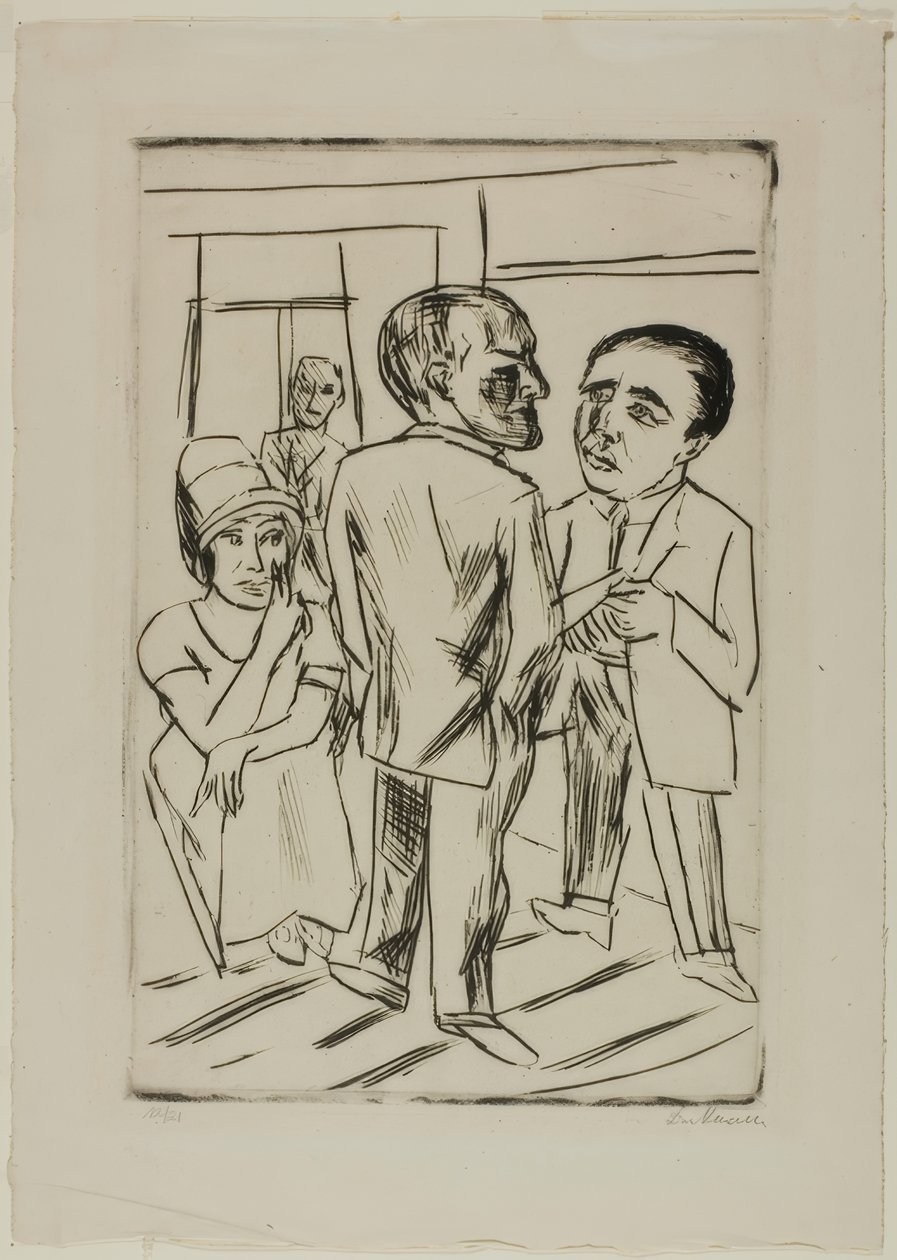 Hotellilla (Dollari) tekijältä Max Beckmann