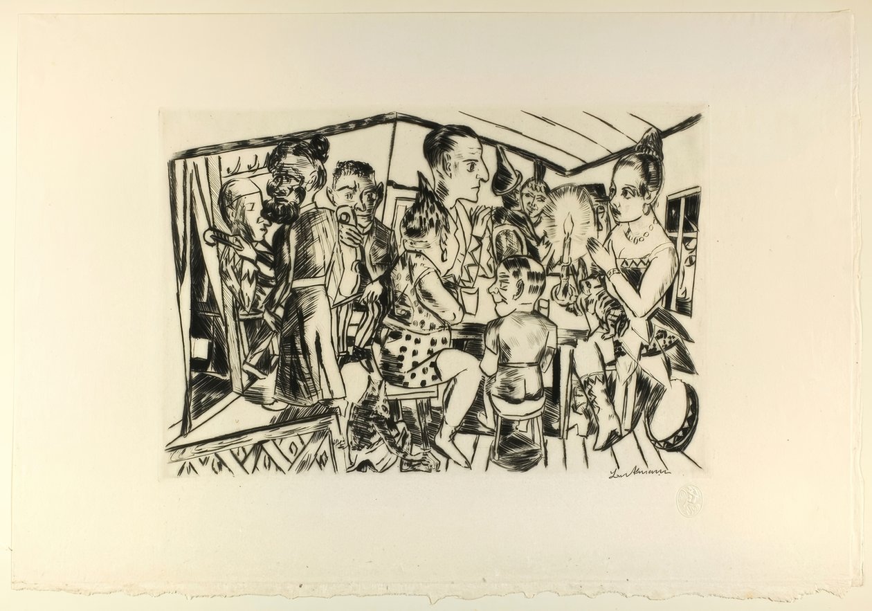 Kulissien takana, levy kolme Jahrmarktista tekijältä Max Beckmann