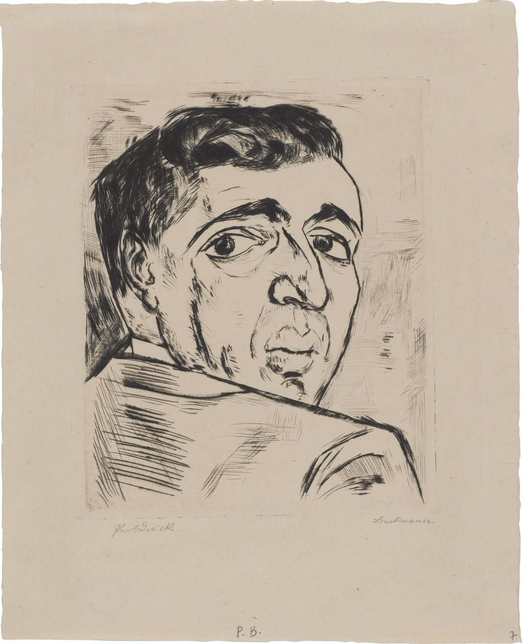 Israel Ber Neumannin (1887–1961) muotokuva tekijältä Max Beckmann