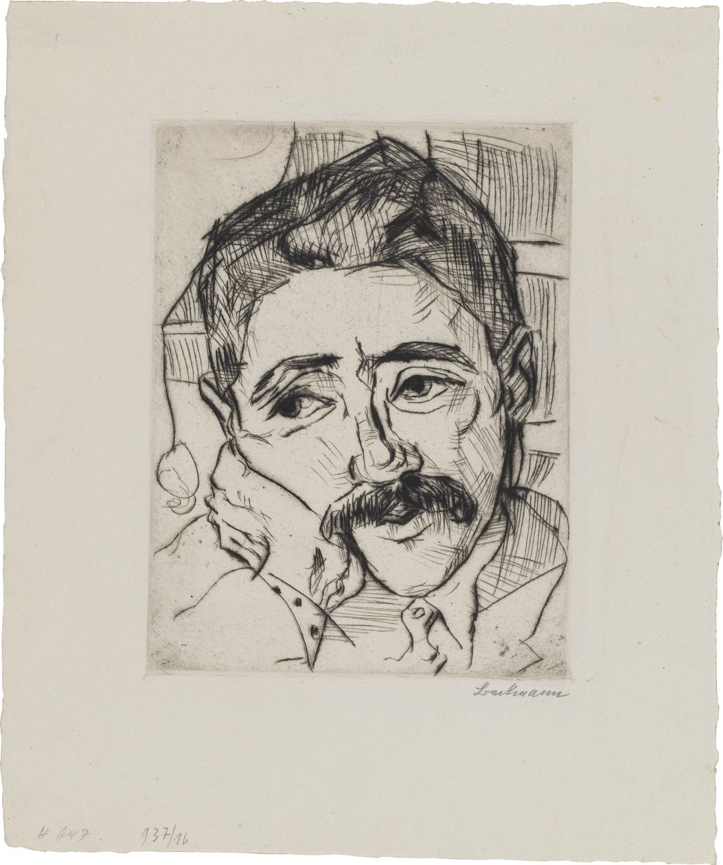 Walter Carlin (1884-1956) muotokuva tekijältä Max Beckmann