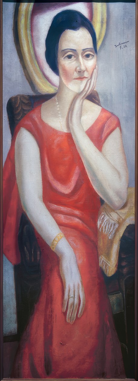 Käthe von Poradan muotokuva tekijältä Max Beckmann