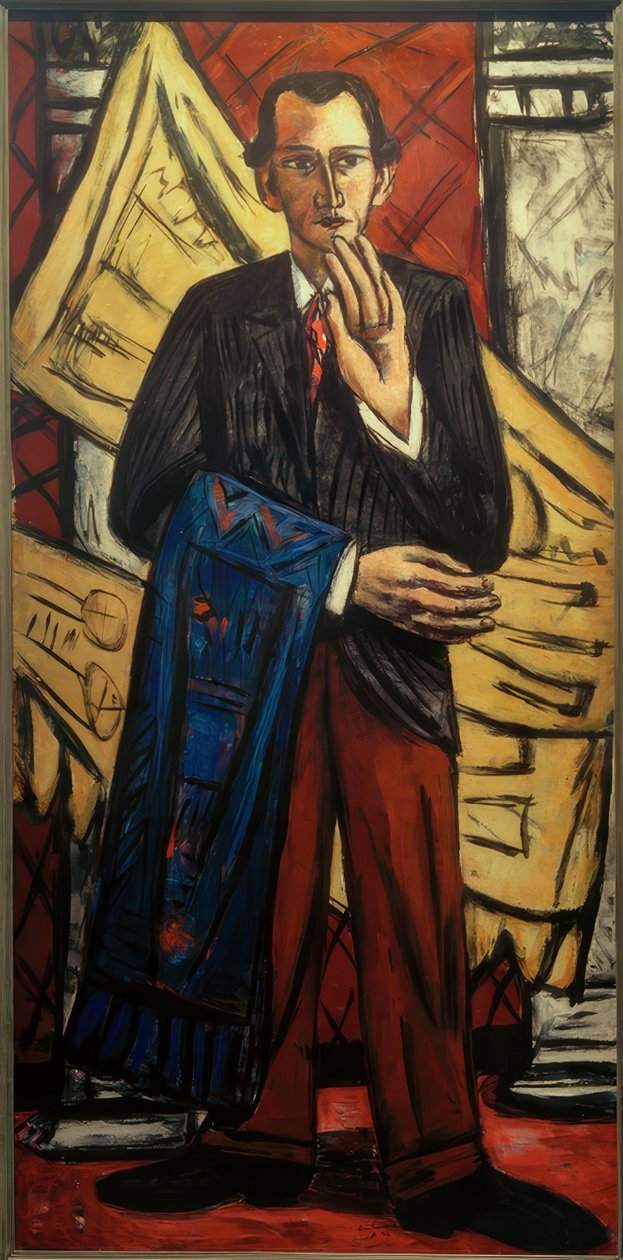 Mattokauppiaan muotokuva tekijältä Max Beckmann